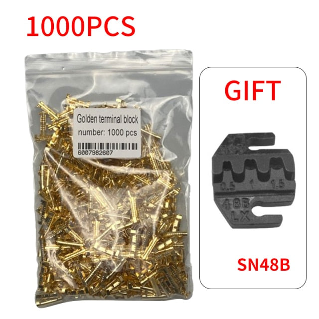 100/200/1000pcs 453 U-shaped 0.3-1.5mm2 terminal tab cold inserts connectors cold terminal small teeth fascia terminal