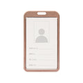 1 Pcs Aluminum Alloy Card Cover Case Bank Business Work Card Holder with ABS Retractable Badge Reel Credit ID Card Badge Bag
