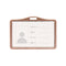 1 Pcs Aluminum Alloy Card Cover Case Bank Business Work Card Holder with ABS Retractable Badge Reel Credit ID Card Badge Bag