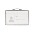 1 Pcs Aluminum Alloy Card Cover Case Bank Business Work Card Holder with ABS Retractable Badge Reel Credit ID Card Badge Bag