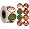 100-500pcs 6 Designs 1 Inch Christmas Theme Seal Labels Stickers For DIY Gift Baking Package Envelope Stationery Decoration