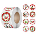 100-500pcs 6 Designs 1 Inch Christmas Theme Seal Labels Stickers For DIY Gift Baking Package Envelope Stationery Decoration