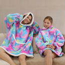 Avocado Printed Oversized Hoodie Blanket for Adult Children Outdoor Hoody Sweatshirt Wearable Blanket Pullover Hoody Blanket