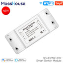 Mouehouse DIY Bluetooth Wi-Fi Smart Light Switch  Timer Smart Life APP Wireless Remote Control Works with Alexa Google Home