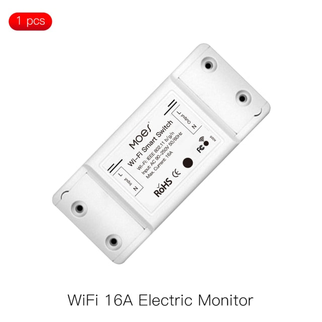 Mouehouse DIY Bluetooth Wi-Fi Smart Light Switch  Timer Smart Life APP Wireless Remote Control Works with Alexa Google Home