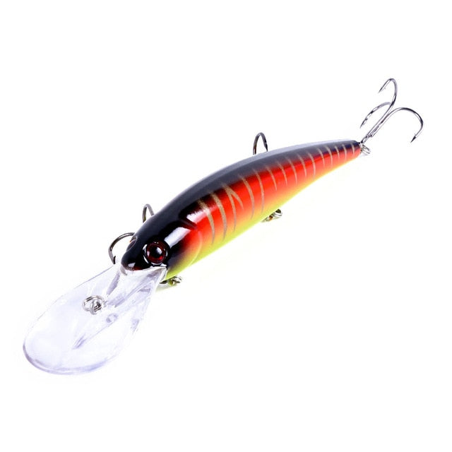 Hengjia 1pcs 16cm 20g Deep Diving Large Minnow Wobbler Lure Artificial Hard Bait Crankbait Bass Pike Perch Fishing Tackle