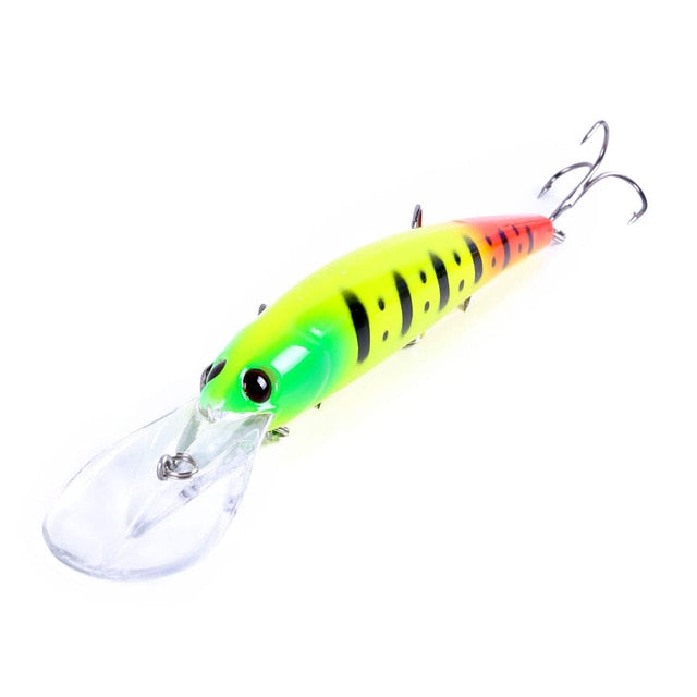 Hengjia 1pcs 16cm 20g Deep Diving Large Minnow Wobbler Lure Artificial Hard Bait Crankbait Bass Pike Perch Fishing Tackle