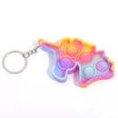 Cheap Mini Push Bubble Sensory Fidget Toys Keychain Simple Dimple Squishy Anti Stress Reliever For Adult Kids Popite Fidget Toy