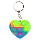 Cheap Mini Push Bubble Sensory Fidget Toys Keychain Simple Dimple Squishy Anti Stress Reliever For Adult Kids Popite Fidget Toy