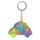 Cheap Mini Push Bubble Sensory Fidget Toys Keychain Simple Dimple Squishy Anti Stress Reliever For Adult Kids Popite Fidget Toy