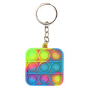 Cheap Mini Push Bubble Sensory Fidget Toys Keychain Simple Dimple Squishy Anti Stress Reliever For Adult Kids Popite Fidget Toy