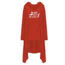 Women hoodies Long Irregular bad witch Tops Kawaii Femmes Sweatshirts Pattern Funny Cotton Cropped Oversize Hoodies dress