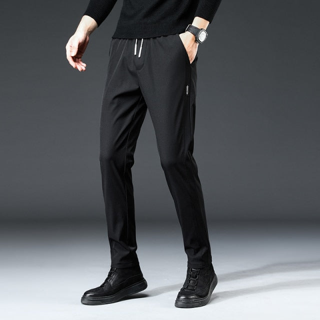 Jeywood Brand Autumn Men's Casual Pants Slim Pant Straight Trousers Male Fashion Stretch Khaki Jogging Sweatpants Plus Size 38