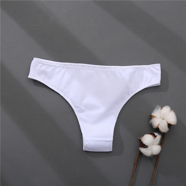 2021 Cotton Women's Panties Comfortable Underwear Low Waist Solid Color Briefs Plus Size Female Underpant Panty Lingerie XXL