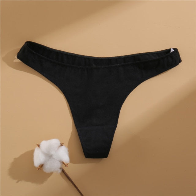 2021 Cotton Women's Panties Comfortable Underwear Low Waist Solid Color Briefs Plus Size Female Underpant Panty Lingerie XXL