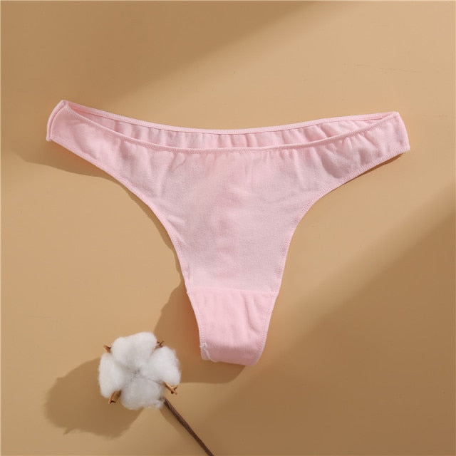 2021 Cotton Women's Panties Comfortable Underwear Low Waist Solid Color Briefs Plus Size Female Underpant Panty Lingerie XXL
