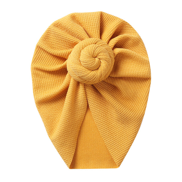 New Solid Waffle Crochet Knit Baby Hat 3M-5T Turban Infant Toddler Newborn Baby Cap Bonnet Beanies Headwraps for Baby Girls Boy