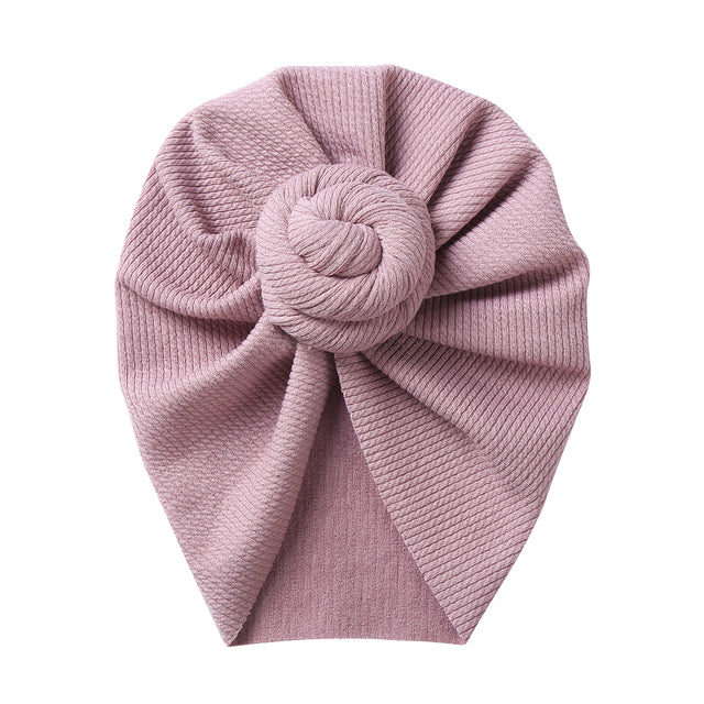 New Solid Waffle Crochet Knit Baby Hat 3M-5T Turban Infant Toddler Newborn Baby Cap Bonnet Beanies Headwraps for Baby Girls Boy