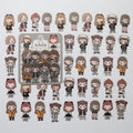 Mohamm 40 Sheets/1 Box Sticker Mini Multi Colors PET Kawaii Girl Cartoon Decoration Scrapbooking Stationery School Supplies