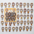 Mohamm 40 Sheets/1 Box Sticker Mini Multi Colors PET Kawaii Girl Cartoon Decoration Scrapbooking Stationery School Supplies