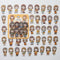 Mohamm 40 Sheets/1 Box Sticker Mini Multi Colors PET Kawaii Girl Cartoon Decoration Scrapbooking Stationery School Supplies
