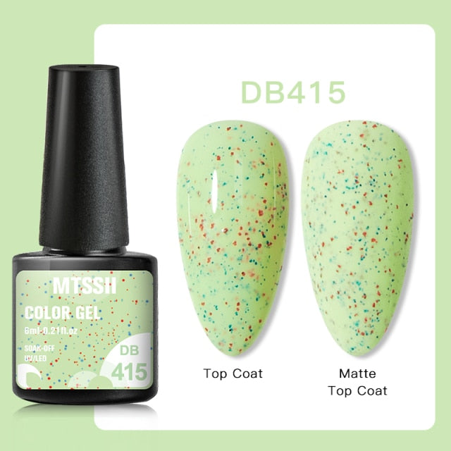 6ml Yogurt Gel Nail Polish Semi Permanent Solid Jelly Eggshell Gel Polish Lamp Opal Varnish Soak Off Nail Art Manicure Top Coat