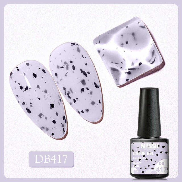 6ml Yogurt Gel Nail Polish Semi Permanent Solid Jelly Eggshell Gel Polish Lamp Opal Varnish Soak Off Nail Art Manicure Top Coat