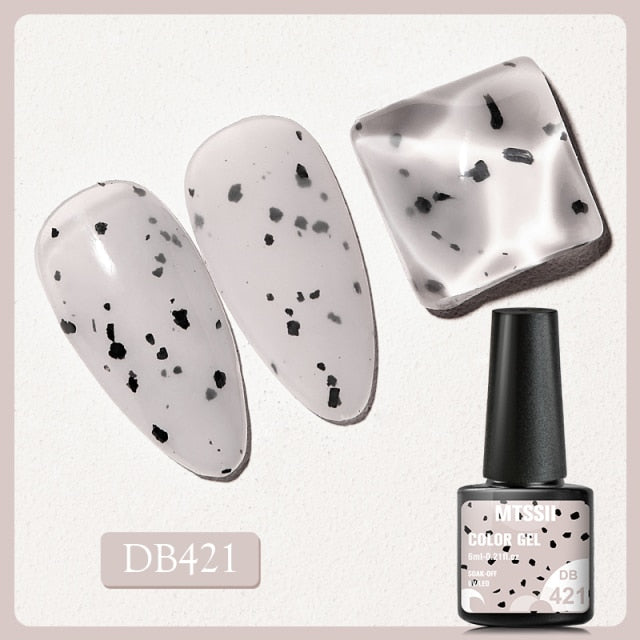 6ml Yogurt Gel Nail Polish Semi Permanent Solid Jelly Eggshell Gel Polish Lamp Opal Varnish Soak Off Nail Art Manicure Top Coat