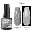 Mtssii 6ml Reflective Glitter Gel Nail Polish 8Colors Sparkling Auroras Laser Nail Gel Semi Permanent Soak Off UV Gel Varnish