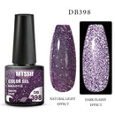 Mtssii 6ml Reflective Glitter Gel Nail Polish 8Colors Sparkling Auroras Laser Nail Gel Semi Permanent Soak Off UV Gel Varnish