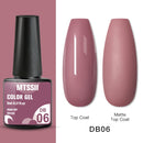 Mtssii 6ml Reflective Glitter Gel Nail Polish 8Colors Sparkling Auroras Laser Nail Gel Semi Permanent Soak Off UV Gel Varnish