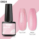 Mtssii 6ml Reflective Glitter Gel Nail Polish 8Colors Sparkling Auroras Laser Nail Gel Semi Permanent Soak Off UV Gel Varnish