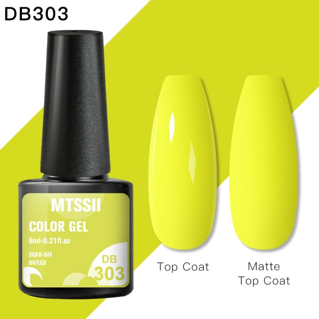 Mtssii 6ml Reflective Glitter Gel Nail Polish 8Colors Sparkling Auroras Laser Nail Gel Semi Permanent Soak Off UV Gel Varnish