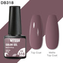 Mtssii 6ml Reflective Glitter Gel Nail Polish 8Colors Sparkling Auroras Laser Nail Gel Semi Permanent Soak Off UV Gel Varnish
