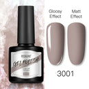 ROSALIND 8ml Gel Nail Polish Shiny Matte Effect Gel Polish For Manicure Nail Art Design Semi Permanent Painting Varnishes Gel