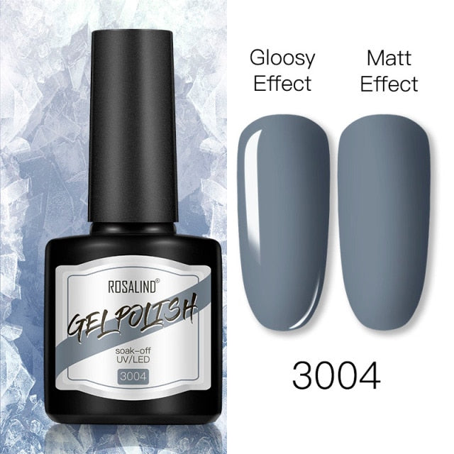 ROSALIND 8ml Gel Nail Polish Shiny Matte Effect Gel Polish For Manicure Nail Art Design Semi Permanent Painting Varnishes Gel