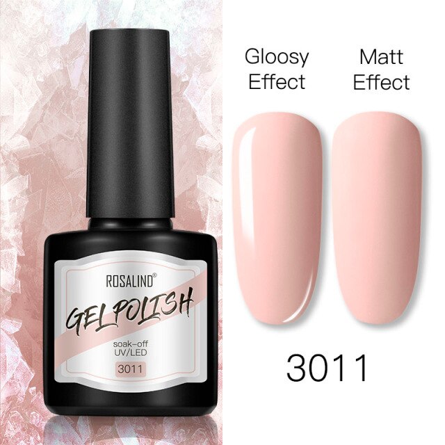 ROSALIND 8ml Gel Nail Polish Shiny Matte Effect Gel Polish For Manicure Nail Art Design Semi Permanent Painting Varnishes Gel