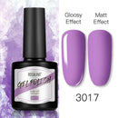 ROSALIND 8ml Gel Nail Polish Shiny Matte Effect Gel Polish For Manicure Nail Art Design Semi Permanent Painting Varnishes Gel