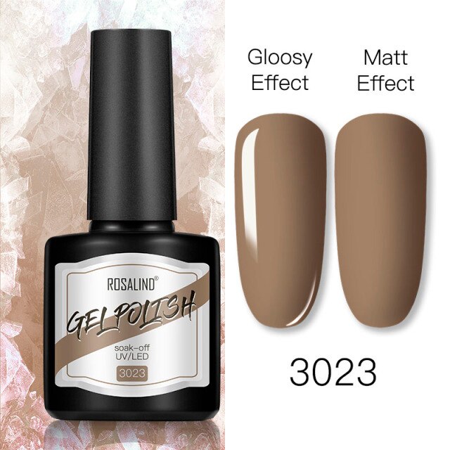 ROSALIND 8ml Gel Nail Polish Shiny Matte Effect Gel Polish For Manicure Nail Art Design Semi Permanent Painting Varnishes Gel