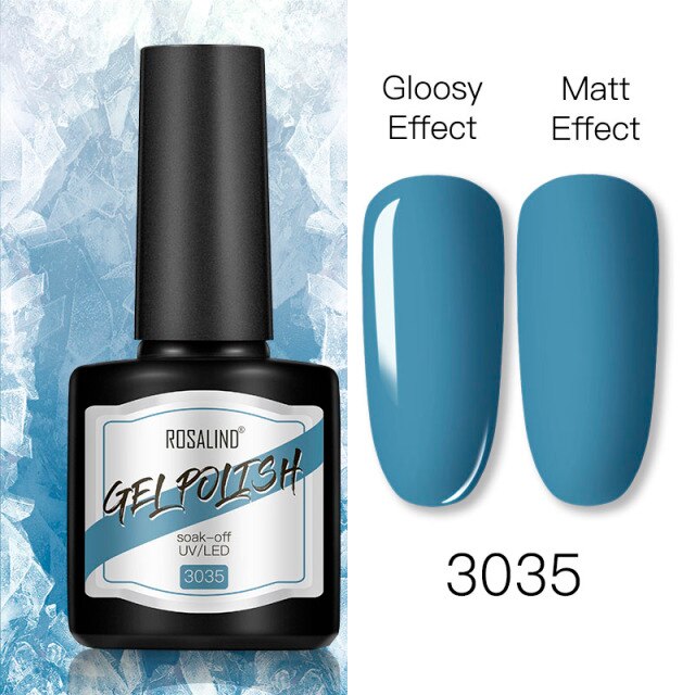 ROSALIND 8ml Gel Nail Polish Shiny Matte Effect Gel Polish For Manicure Nail Art Design Semi Permanent Painting Varnishes Gel
