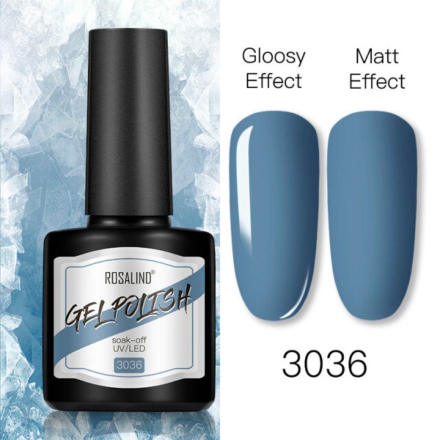 ROSALIND 8ml Gel Nail Polish Shiny Matte Effect Gel Polish For Manicure Nail Art Design Semi Permanent Painting Varnishes Gel