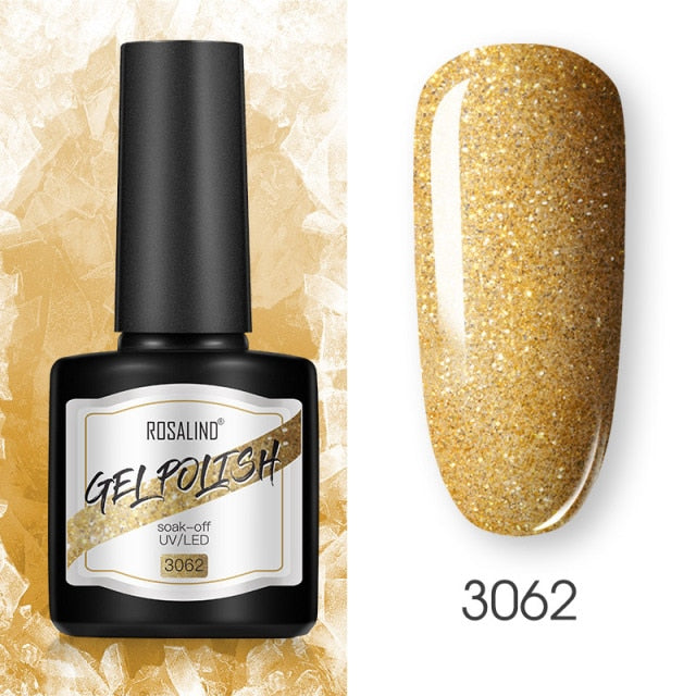 ROSALIND 8ml Gel Nail Polish Shiny Matte Effect Gel Polish For Manicure Nail Art Design Semi Permanent Painting Varnishes Gel