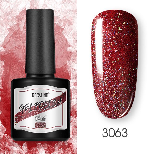 ROSALIND 8ml Gel Nail Polish Shiny Matte Effect Gel Polish For Manicure Nail Art Design Semi Permanent Painting Varnishes Gel