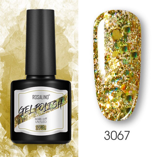 ROSALIND 8ml Gel Nail Polish Shiny Matte Effect Gel Polish For Manicure Nail Art Design Semi Permanent Painting Varnishes Gel