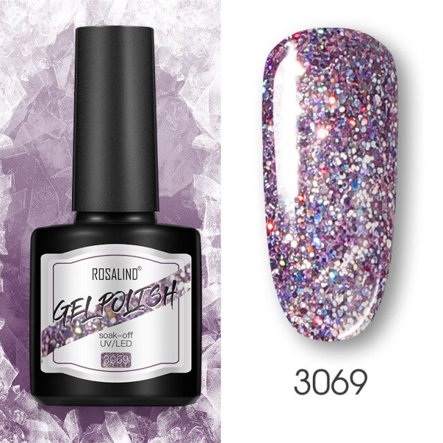 ROSALIND 8ml Gel Nail Polish Shiny Matte Effect Gel Polish For Manicure Nail Art Design Semi Permanent Painting Varnishes Gel