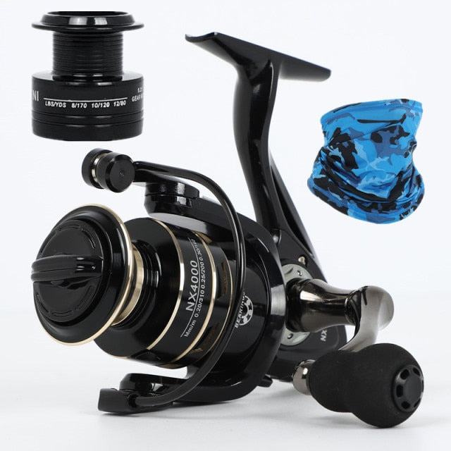 2021 New Spinning reels 12KG Max Drag Carrete de pesca 5.2:1 Metal Stainless Steel Fishing Reel Saltwater Reel for Fishing