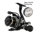 2021 New Spinning reels 12KG Max Drag Carrete de pesca 5.2:1 Metal Stainless Steel Fishing Reel Saltwater Reel for Fishing
