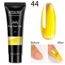 ROSALIND Glitter Poly Nail Gel Extension 15ml Gel Polish All For Manicure Poly Builder Nail Gel Semi Permanent Soak Off Nail Art