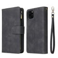 Multi Card Slots Case for iPhone 13 12 11 Pro Max Wallet Case Zipper Flip Leather Cover For iPhone 6 6S 7 8 Plus X XS Max XR