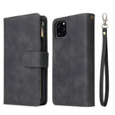 Multi Card Slots Case for iPhone 13 12 11 Pro Max Wallet Case Zipper Flip Leather Cover For iPhone 6 6S 7 8 Plus X XS Max XR